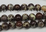 CDM02 15.5 inches 6mm round African dalmatian jasper beads