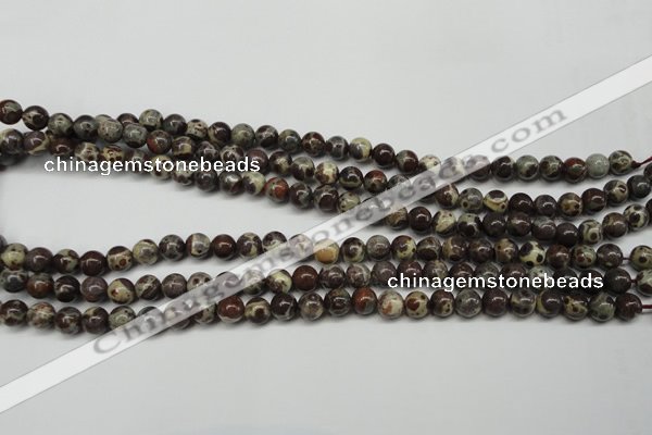 CDM02 15.5 inches 6mm round African dalmatian jasper beads