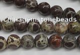 CDM03 15.5 inches 8mm round African dalmatian jasper beads