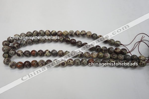 CDM04 15.5 inches 10mm round African dalmatian jasper beads