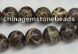 CDM05 15.5 inches 12mm round African dalmatian jasper beads