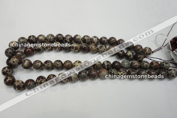 CDM05 15.5 inches 12mm round African dalmatian jasper beads