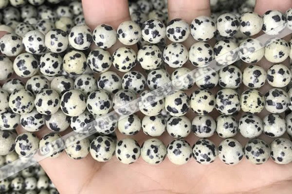 CDM93 15.5 inches 10mm round dalmatian jasper beads wholesale