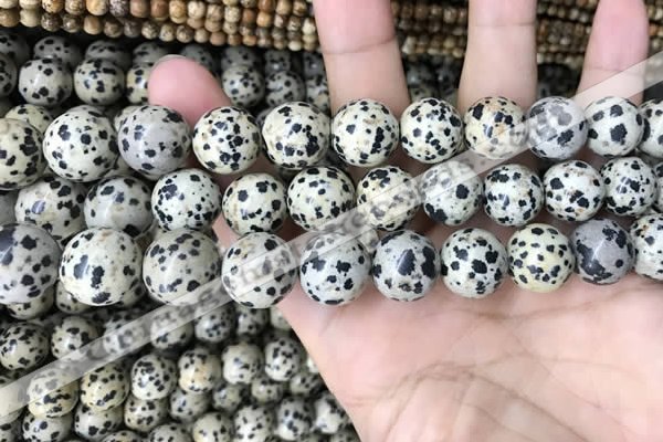 CDM95 15.5 inches 14mm round dalmatian jasper beads wholesale