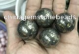 CDN09 25mm round pyrite gemstone decorations wholesale