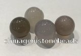 CDN1003 20mm round grey agate decorations wholesale