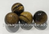 CDN1015 25mm round yellow tiger eye decorations wholesale