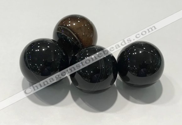 CDN1018 25mm round line agate decorations wholesale