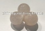 CDN1031 30mm round rose quartz decorations wholesale