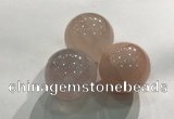 CDN1032 30mm round rose quartz decorations wholesale