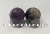 CDN1035 30mm round amethyst decorations wholesale