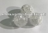 CDN1037 30mm round crackle quartz decorations wholesale