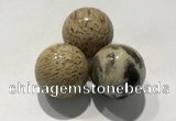 CDN1076 30mm round feldspar decorations wholesale