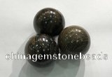 CDN1083 30mm round bronzite decorations wholesale