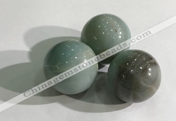 CDN1085 30mm round amazonite decorations wholesale