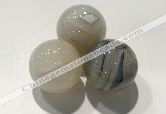 CDN1096 30mm round agate decorations wholesale