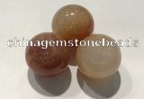 CDN1097 30mm round fire agate decorations wholesale