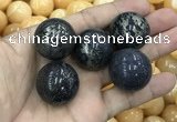 CDN11 25mm round pyrite gemstone decorations wholesale