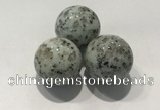 CDN1101 30mm round kiwi jasper decorations wholesale