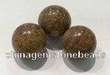 CDN1103 30mm round elephant blood stone decorations wholesale