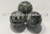 CDN1105 30mm round jasper decorations wholesale