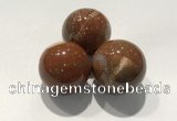 CDN1106 30mm round red jasper decorations wholesale