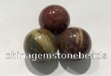 CDN1109 30mm round brecciated jasper decorations wholesale