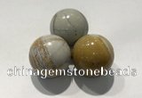 CDN1114 30mm round picasso jasper decorations wholesale