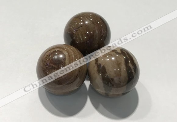 CDN1115 30mm round zebra jasper decorations wholesale