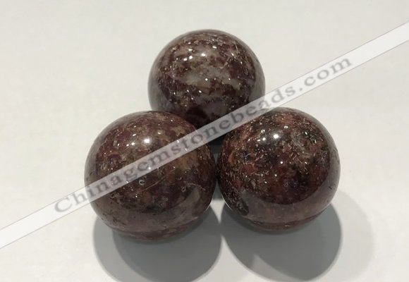 CDN1123 30mm round jasper decorations wholesale