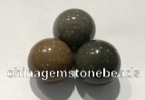 CDN1125 30mm round jasper decorations wholesale