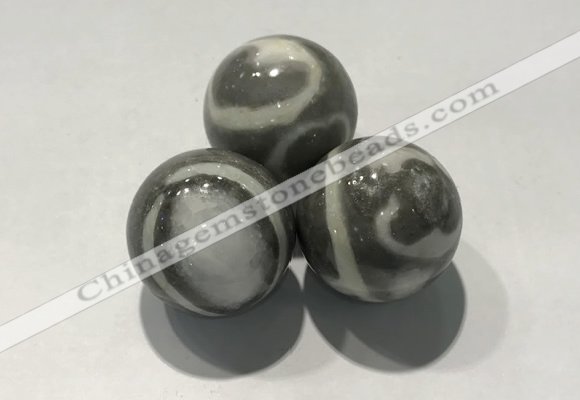 CDN1128 30mm round jasper decorations wholesale