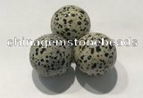 CDN1132 30mm round dalmatian jasper decorations wholesale