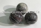 CDN1146 30mm round jasper decorations wholesale