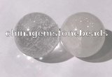 CDN1200 40mm round white crystal decorations wholesale