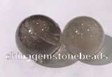 CDN1201 40mm round smoky quartz decorations wholesale