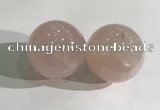 CDN1203 40mm round rose quartz decorations wholesale