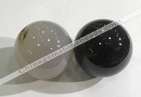 CDN1208 40mm round agate decorations wholesale