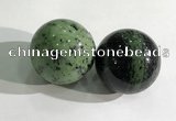 CDN1238 40mm round ruby zoisite decorations wholesale