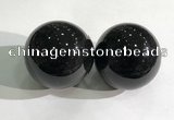 CDN1241 40mm round black obsidian decorations wholesale