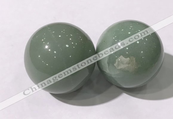 CDN1248 40mm round green aventurine decorations wholesale