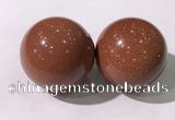 CDN1256 40mm round goldstone decorations wholesale