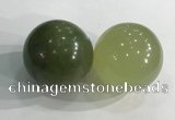 CDN1267 40mm round flower jade decorations wholesale