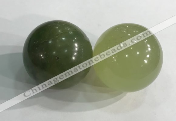 CDN1267 40mm round flower jade decorations wholesale