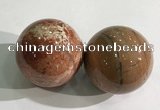 CDN1271 40mm round brecciated jasper decorations wholesale