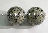 CDN1280 40mm round dalmatian jasper decorations wholesale