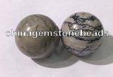 CDN1305 40mm round jasper decorations wholesale