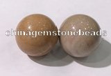 CDN1314 40mm round wood jasper decorations wholesale