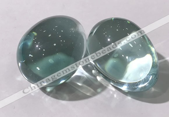 CDN1340 35*45mm egg-shaped glass decorations wholesale