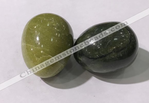 CDN1355 35*45mm egg-shaped Canadian jade decorations wholesale